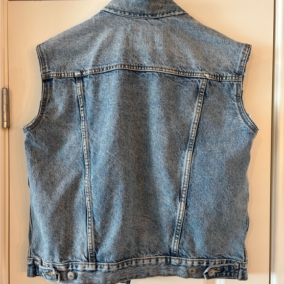 Old Navy Blue Denim Y2K Cool Girl Vest - Picture 2 of 6